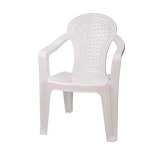 كرسي مع مقابض بتصمیم حصيرة